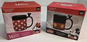 Disney Minnie Mouse & Mickey Mouse Coffee Cups In Box, Each 18oz - Picture 1 of 14