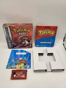 Pokemon Versione Rubino Completo In Scatola Originale Nintendo Gameboy Advance PAL UK - Foto 1 di 14