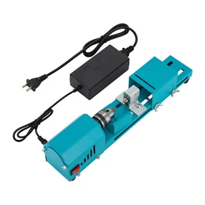 Mini Lathe Beads Polisher Machine Wood Woodworking Cutting Home DIY Grinder Tool - Picture 1 of 10