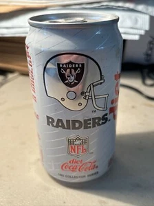 1992 Oakland Raiders  DIET COKE CAN BOTTOM DRAINED Vintage  LAS VEGAS - Picture 1 of 2