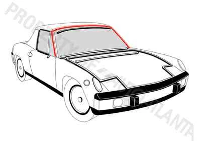 World's best Porsche 914 reproduction windshield top seal great buy! - Image 1 of 3