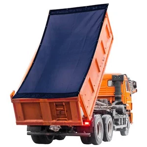 Dump Trailer Truck Mesh Tarp 7x16ft,Navy Blue Mesh Tarp with Grommets,Heavy Duty - Picture 1 of 7