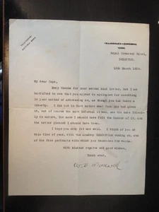 WILLIAM B. MAXWELL - SUCCESSFUL NOVELIST & PLAYWRIGHT - ONE PAGE SIGNED LETTER - Picture 1 of 1