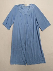Vassarette Womens Blue Robe Vintage Usa Size M Nylon Blue - Picture 1 of 12