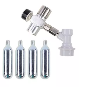 Home Brew Regulated CO2 Charger Kit with 4 x 16g Cartridge Gas Disconnect - Picture 1 of 8
