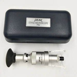 Original PEAK 2008-75X Stand Micro Loupe 75x Microscope With Standard Scale - Picture 1 of 5