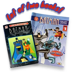 BATMAN Animated Series Super Jumbo Coloring Activity Book Lot DEEP FREEZE DC WB - Imagen 1 de 14