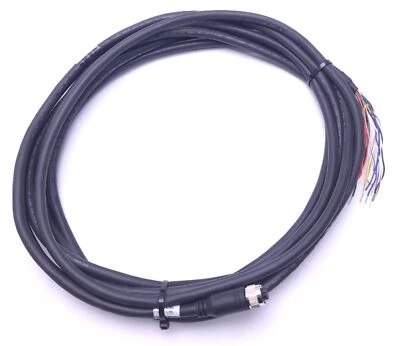 COGNEX CCB-PWRIO-05 185-1196R Rev A 5 Meter Breakout Cable, M12 12-Pin