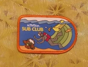 👀🕹 ~ Atari Video Game Vintage 80's Activision Patch - Seaquest Sub Club ~ - Picture 1 of 2