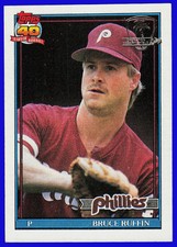 1991 Topps Desert Shield Bruce Ruffin Philadelphia Phillies #637