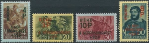 Stamp Hungary SC B175-8 WWII 1945 Semi Postal Set MNH - Picture 1 of 1