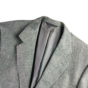 VTG Nogara Men's Silk/Wool 2-Button Ventless Blazer Gray • Italy • 42R - Picture 1 of 11