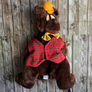 VINTAGE HUMPHREY B BEAR BACKPACK BAG PLUSH DOLL TOY BEAR with ZIPPER - Bild 1 von 10