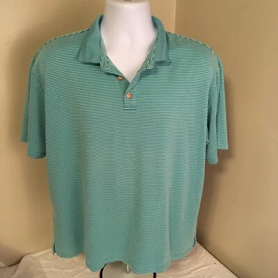Camisa Polo Jamaica Jaxx Para Hombres XL Rayas Verdes Manga Corta ¡Envío Gratis! Foto 1 de 4