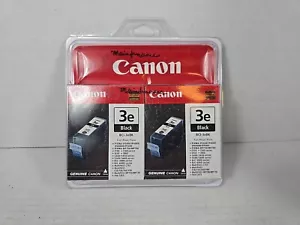 GENUINE Canon 3e Black Ink Cartridge BCI-3eBK 2 Pack NEW SEALED Creative Park - Picture 1 of 2