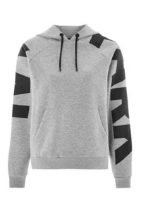 Ivy Park Grey Pullover Jumper Hoodie Ladies Women's Small S Oversized Baggy - Picture 1 of 10