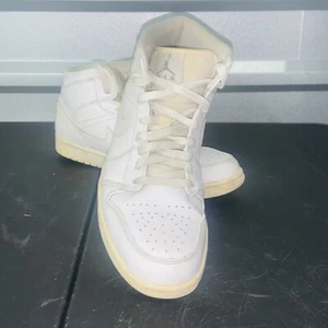 Air Jordan 1 Mid White Cool Grey 554724-120 Men’s Size 11.5 Rare Grail - Picture 1 of 21