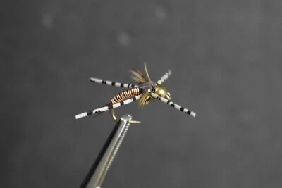 MY OWN COPPER JOHN RUBBER SCUD FLASHBACK NYMPH Fly Fishing Flies, 1 Fly You Choose Size
