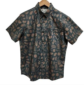 Howler Bros Mansfield Shirt Mens S Cotton Poly Distant Form Dk Forrest Short Slv - Picture 1 of 16