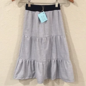 Skirt Girl 6 100% Cotton Maxi Blue Ruffle Tiered Bohemian Mom and Pop's Kids - Picture 1 of 8