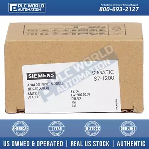 Siemens 6ES7231-5QD32-0XB0 S7-1200 SM1231 Analog Input Module, TC, New Sealed - Picture 1 of 7