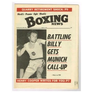 Boxing News Magazine August 4 1972 mbox3423/f Vol.28 No.31 Battling Billy gets M - Picture 1 of 1