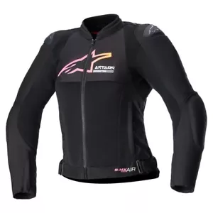 Alpine Stars Stella SMX Air Jacket Black/Pink/Yellow Size Small New - Picture 1 of 6
