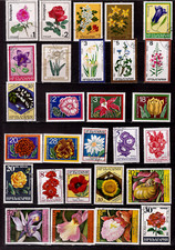 Pim 1809/13 Bulgaria 28stamps: flowers of culture and ornamentation