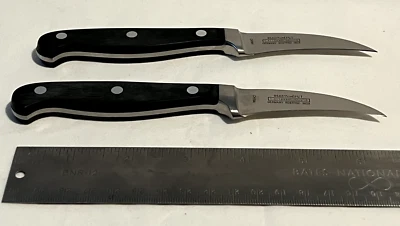 Cuchillo pelador pico pájaro de 2,75" cuchillos peladores acero inoxidable curvo - juego de 2 Foto 1 de 2