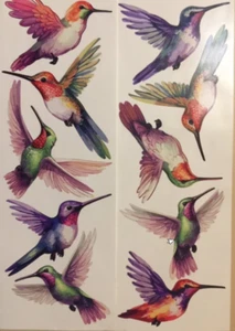 Colibríes Pegatinas Pared 10 Calcomanías Coloridas Pelar y Pegar Decoración Extraíble - Imagen 1 de 1