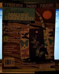 CREATIVE MACHINE EMBROIDERY MARCH/APRIL 2012 BUTTERFLY BAG KID FRIENDLY PROJECTS - Picture 1 of 1