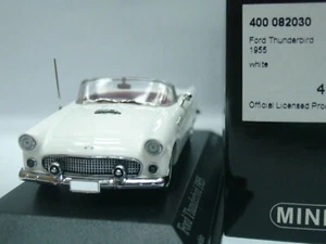 WOW EXTREMELY RARE Ford Thunderbird Convertible 1955 White 1:43 Minichamps-GT/RS - Picture 1 of 3