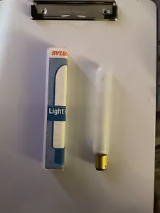 Sylvania 120 volt 20 watt Frosted Lamp Tube T6 1/2 Bayonet DC T6.5 - Picture 1 of 3