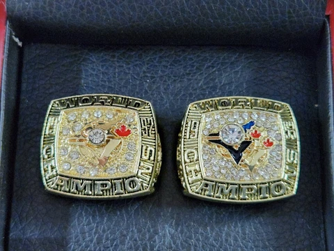 Toronto Blue Jays 92 93 MLB Championship Rings Replica Back To Back Champs Cover