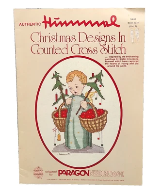 Paragon Authentic Hummel Christmas Designs in Counted Cross Stitch Pattern 1980 - Image 1 of 4