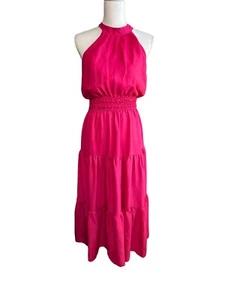 Lost+Wander Pink Tiered Maxi Dress Size Medium - Picture 1 of 10