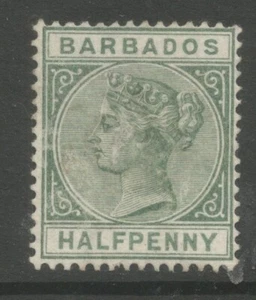 BARBADOS SG90 the 1882 halfpenny green mint cat £42 - Picture 1 of 2