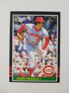TARJETA DE BÉISBOL JOHN FRANCO 1985 DONRUSS #164 CINCINNATI ROJOS - Imagen 1 de 2
