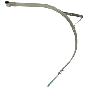 Correa de tanque de combustible SS de 2 pulgadas de ancho con soporte de paso para tanques Kenworth de 24,5 pulgadas - Imagen 1 de 3
