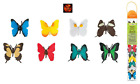Butterflies Tube 684504 By Safari 8 Mini Plastic Butterfly Figures Cake Toppers