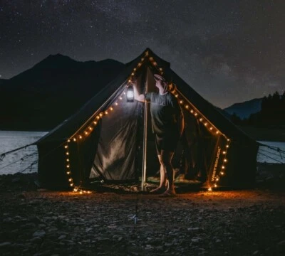 Tienda campana de lona de regata WHITEDUCK, 100 % algodón, yurta glamping para acampar al aire libre Foto 1 de 4