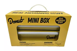 Mini Werkzeugkiste gelb Donut Media Real Mechanic Stuff 2 Schiebeschubladen limitiert NEU - Bild 1 von 5