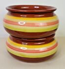 Vintage Set of 2 Sur La Table Striped Soup Bowls Portugal