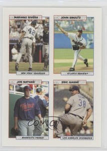 2005 Bazooka 4 on 1 Stickers John Smoltz Joe Nathan Eric Gagne Mariano Rivera #8