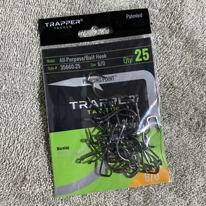 Trapper Tackle All Purpose, Dropshot, Finesse Fishing Hooks Size 6/0 (25 Pack) - Picture 1 of 2