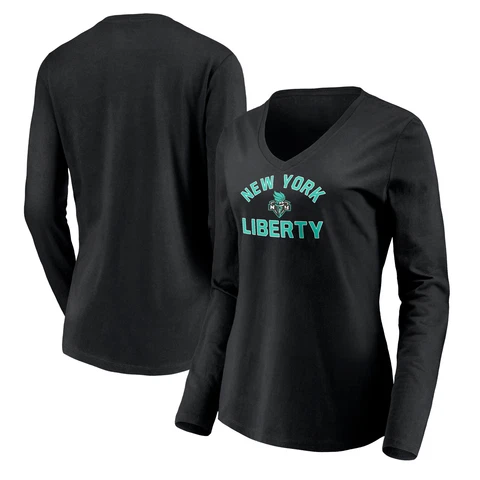 Women's Fanatics Branded Black New York Liberty Overtime Long Sleeve T-Shirt Cover