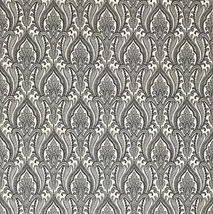 Wallpaper Black white gray India Damask pattern wall coverings textured rolls 3D - Picture 1 of 12