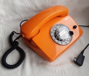 Téléphone années 80 cadran orange SIEMENS Masterset 113 top + fonction/prise TAE - Photo 1/12