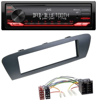 JVC Bluetooth USB DAB MP3 Autoradio für Renault Scenic (ab 09) - grau - Bild 1 von 4