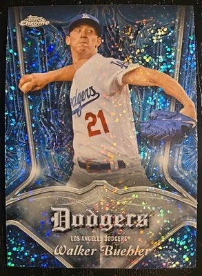 Walker Buehler 2022 Topps Chrome Pinstriped #P-25 Los Angeles Dodgers - Image 1 of 2